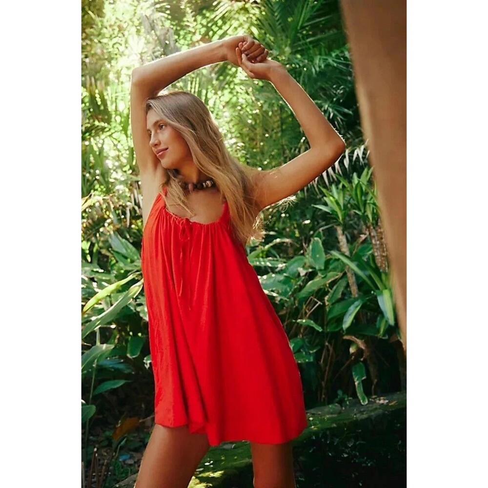 Free People Red Mini Dress